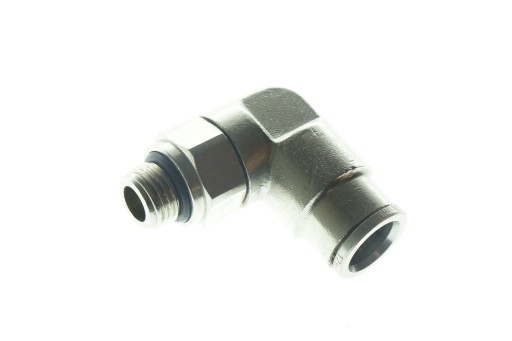 Złączka wtykowa metalowa kolanko 1/4-12mm