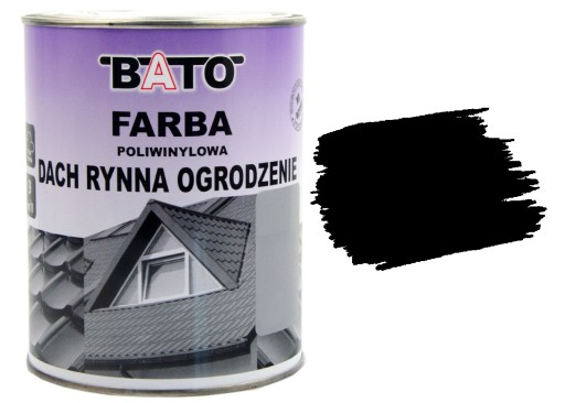 FARBA NA DACH OCYNK ALUMINIUM STAL - CZARNA 10L