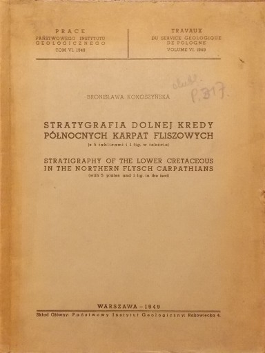 B. Kokoszyńska STRATYGRAFIA DOLNEJ KREDY PÓŁNOCNYC