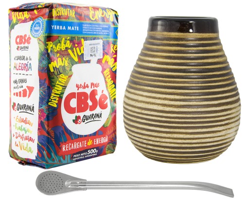 ZESTAW STARTOWY DO YERBA MATE BOMBILLA MATERO 500g