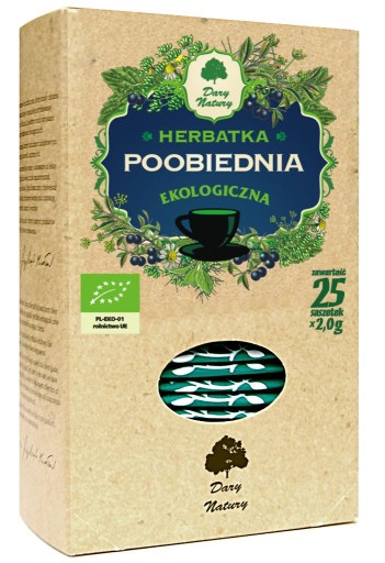 HERBATKA POOBIEDNIA BIO (25 x 2 g) - DARY NATURY