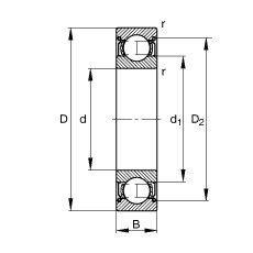 R 144 ZZ EZO 3,175x6,356x2,779 Łożysko kulkowe