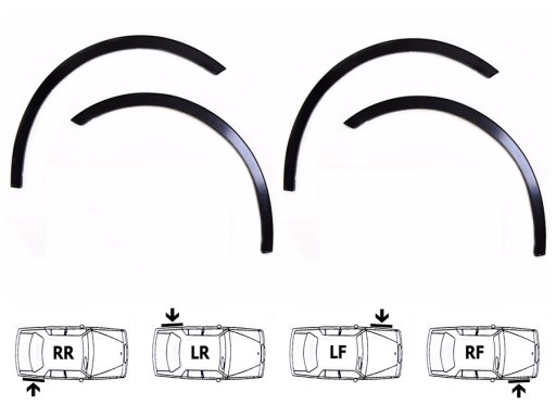 VW PASSAT B5 FL 00-05 listwa nakładki na błotniki