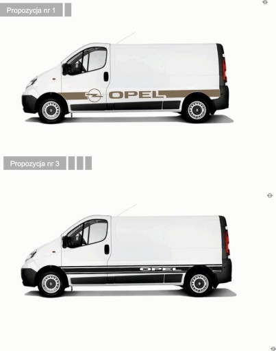 OPEL VIVARO naklejki naklejka