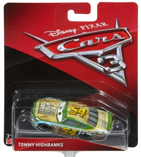 TOMMY HIGHBANKS Resorak Auta Cars Disney Mattel