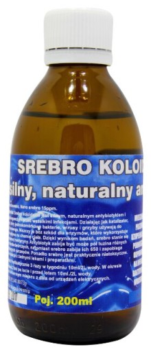 PIOMAR Srebro koloidalne 200ml - naturalny antybiotyk