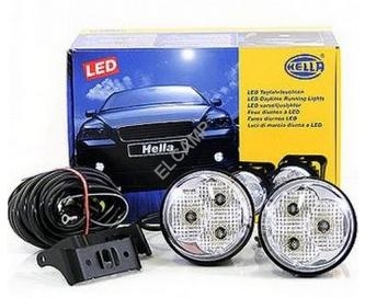 HELLA SWIATŁA DZIENNE LED okrągłe KPL. 2SZT PROMO