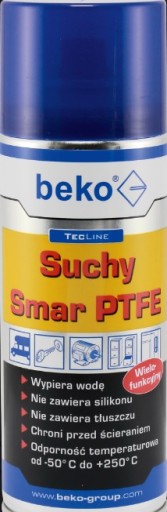 SUCHY SMAR TEFLONOWY PTFE BEKO SPRAY
