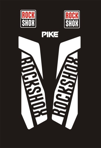 ROCK SHOX PIKE REBA Naklejki Amortyzator Widelec