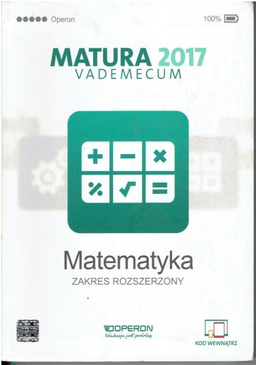 MATURA 2017 MATEMATYKA VADEMECUM ZR OPERON