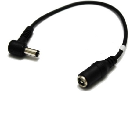 Przejście Kabel DC 2,1/5,5 wtyk kąt - gniazdo(2122