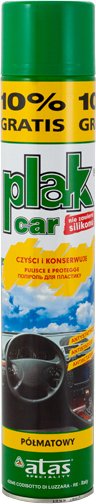 ATAS PLAK CAR półmatowy spray do konserwacji plastików bez silikonu 750ml