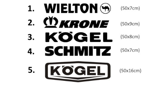 Naklejka logo WIELTON KRONE KOGEL SCHMITZ