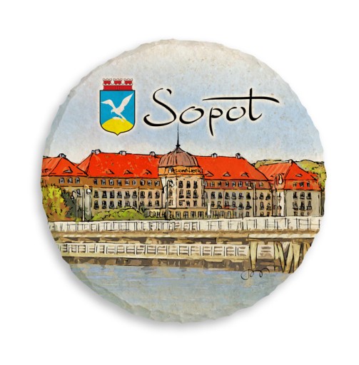 Magnes na lodówkę kamień SOPOT GRAND HOTEL 428 M