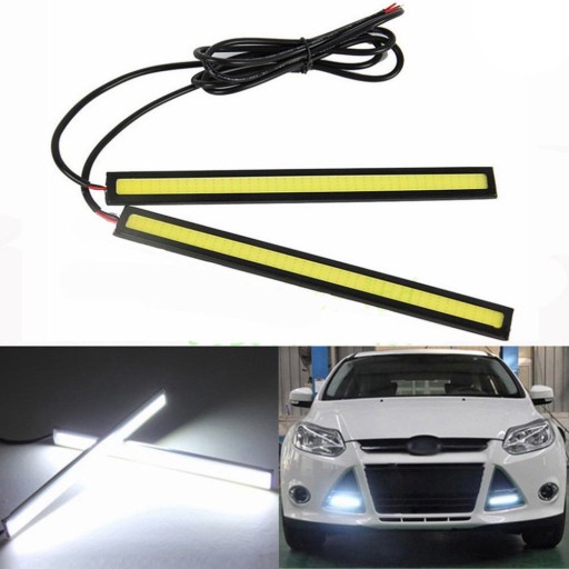 DRL COB LED światła dzienne 1200lm 2 szt mocne