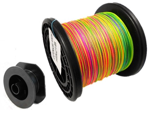 Plecionka MORSKA multicolor tęczowa kolor 0,20 mm