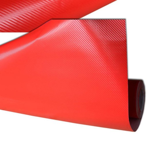 FOLIA OKLEINA CARBON 3D KARBON CZERWONA 127 x 10cm