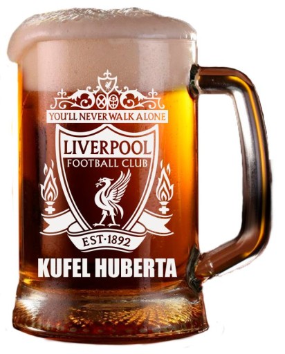 KUFEL DO PIWA KIBICA LIVERPOOL + Grawer IMIĘ