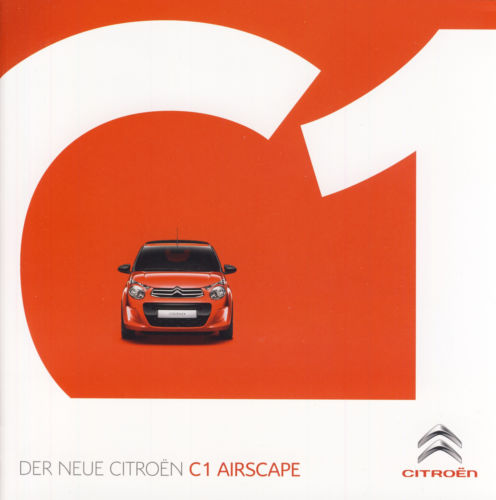 Citroen C1 Airscape prospekt 2014 Austria