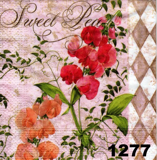 Serwetki do decoupage-1szt- KWIATY - NR 1277