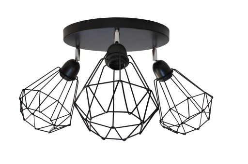 Lampa wisząca sufitowa druciana plafon edison loft