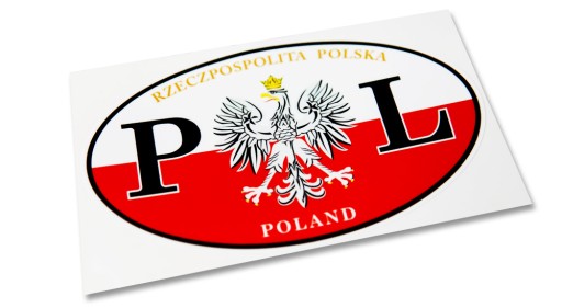 Naklejka PL klasyk retro oldschool prl