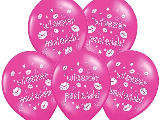 Balony na WIECZÓR PANIEŃSKI komplet 5 szt.