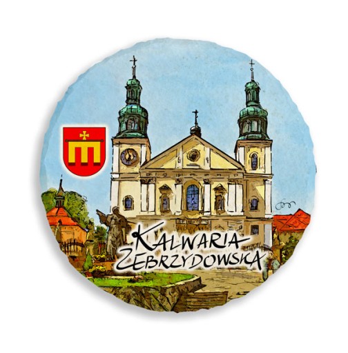 KALWARIA ZEBRZYDOWSKA magnes lodówkę kamień 483 M