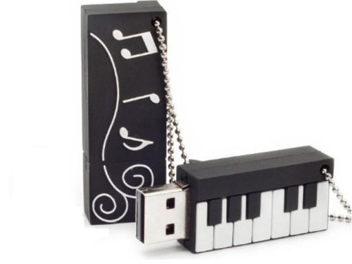 PENDRIVE USB 32 GB ORGANY KEYBOARD MUZYKA + BRELOK