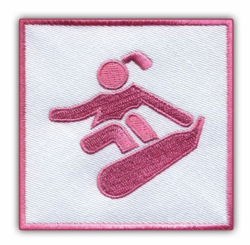 Naszywka Pink Snowboard - Boarder Girl