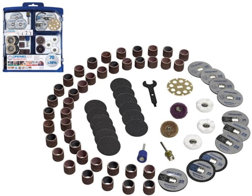 DREMEL EZ SPEEDCLIC 70 cz. SET AKCESORIÓW SC725