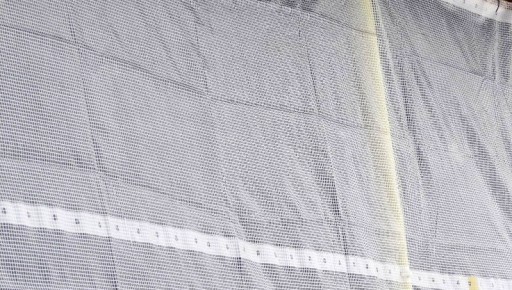Osłona rusztowaniowa plandeka do rusztowań 2,7x20 MOCNA! 150g/m2