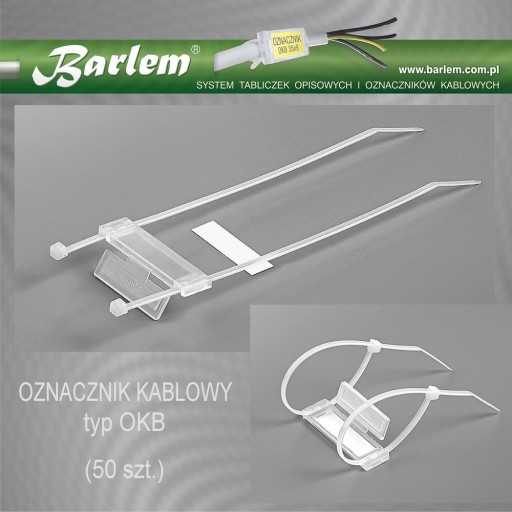 Oznaczniki kablowe BARLEM OKB 40x12 mm (50 szt.)