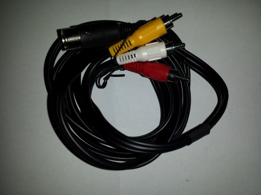 Kabel 2,5m HQ 3xCINCH A/V Commodore C64 C128 VIC20