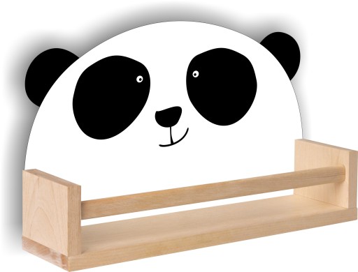 Półka drewniana panda styl skandynawski