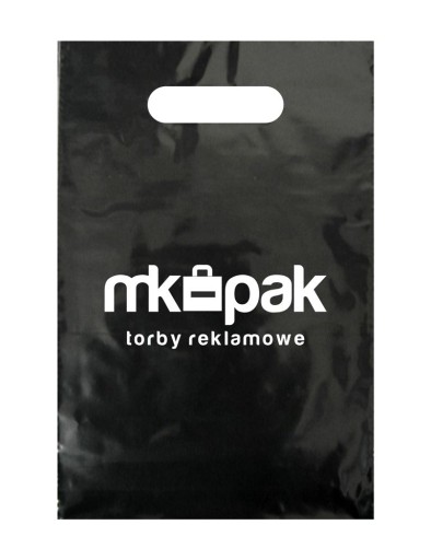 Reklamówki Torby foliowe CZARNE z Twoim logo Nadrukiem 20X30 200 szt