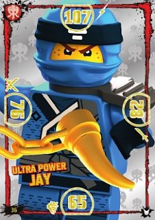 karta nr 36 Ultra Power Jay Lego Ninjago seria 3