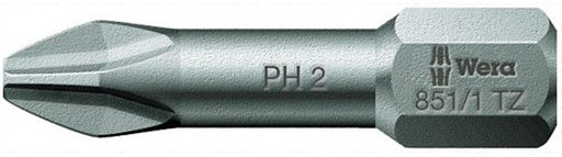 Bit PH2 x 25mm 1/4