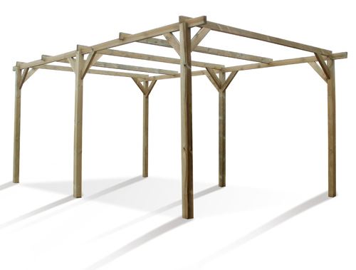 Carport drewniany wiata 3x5 90mm impregnowany