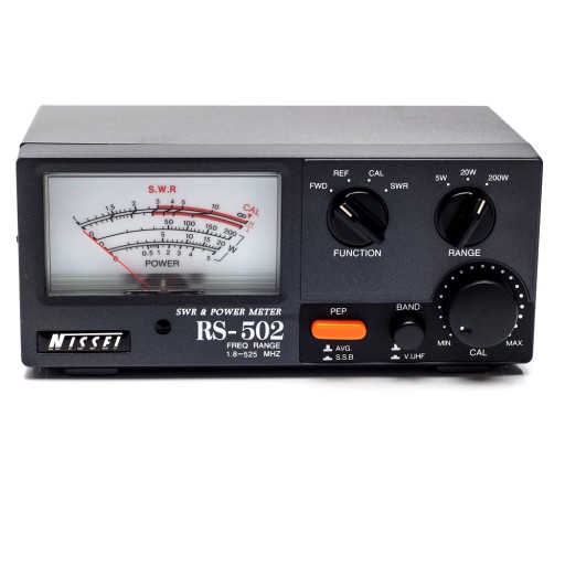 NISSEI RS502 MIERNIK SWR/POWER do anten 1.8-525MHz