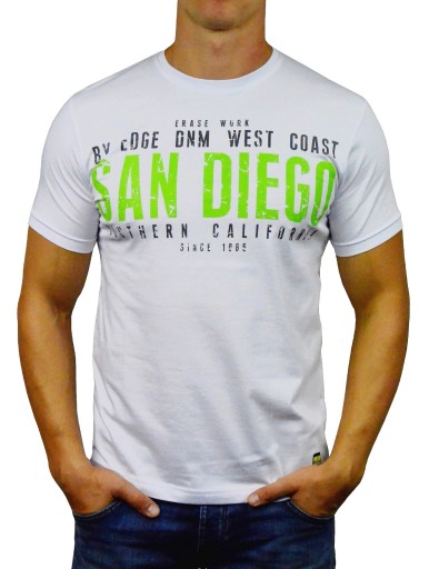 T-SHIRT BIAŁY MĘSKI SAN DIEGO M