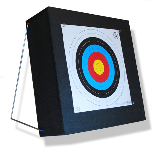 Mata łucznicza piankowa 80x80x15 cm ze stelażem