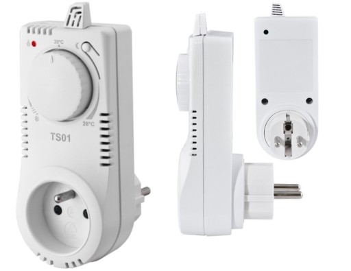 TERMOSTAT TS01 - REGULATOR TEMPERATURY DO GNIAZDKA