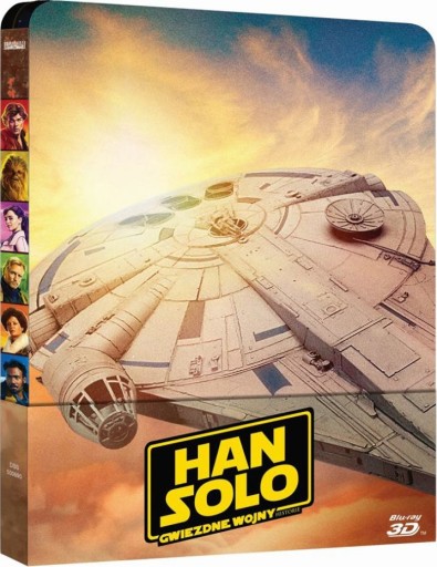 HAN SOLO: GWIEZDNE WOJNY HISTORIE 3D BLU-RAY STEEL