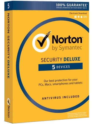 Symantec Norton SECURITY DELUXE 3.0 PL 5 Stanowisk 12 miesięcy