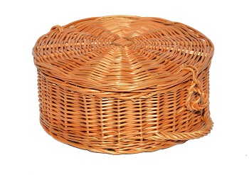 Kasetka wiklinowa Kosz prezentowy Koszyk FI 23cm