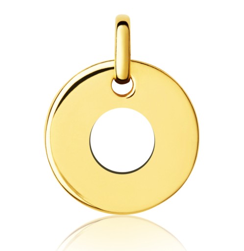 ZŁOTA ZAWIESZKA KÓŁKO COIN RING 333