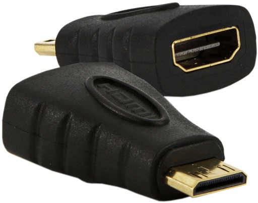 AKYGA ADAPTER PRZEJŚCIÓWKA HDMI - mini HDMI GOLD