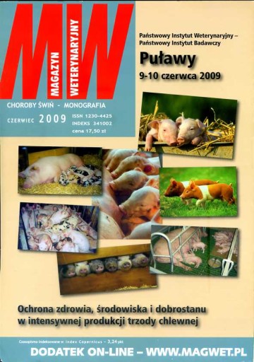 MAGAZYN WETERYNARYJNY - czerwiec 2009 monografia