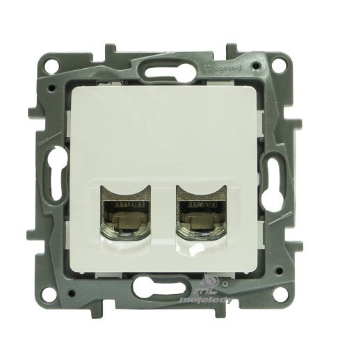 NILOE Legrand Gniazdo 2 x RJ45 białe STP 664776